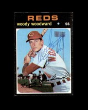Woody Woodward Signed 1971 Topps Cincinnati Reds Autograph