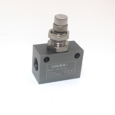 ASC100-06 Pneumatic Flow Control Valve 1/8 BSPT Thread Aluminum Alloy Air Valve