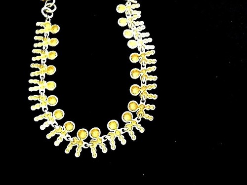Vintage Women's Anne Klein Signed 18 Inch Matte Gold Plated Statement Necklace - Picture 4 of 8