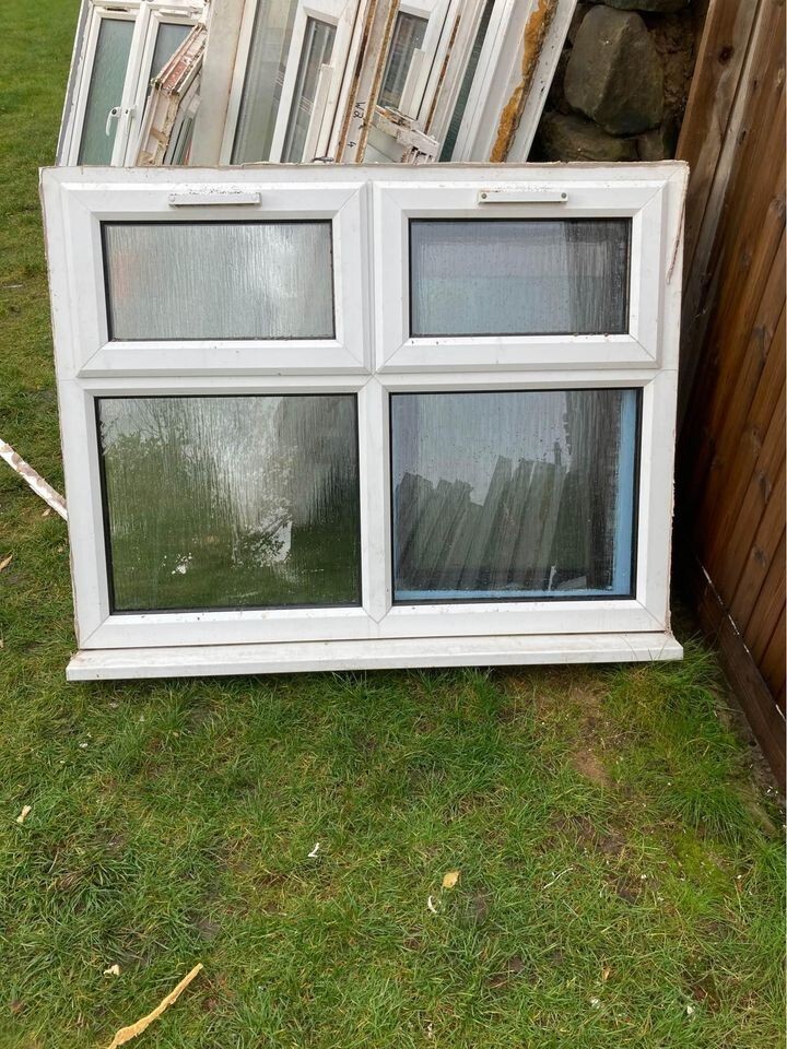 Upvc frosted window 138 x 108 cm h incl sill | eBay UK