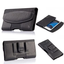 Luxmo Leather Cell Phone Case Cover Carrying Pouch Holder Belt Clip Holster