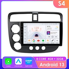 Android15 GPS Carplay DSP For Honda Civic 2000-2005 6+64GB Car Stereo Radio Navi