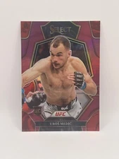2023 Panini Select UFC Premier Level Maroon Prizm /149 Uros Medic #103 Rookie RC