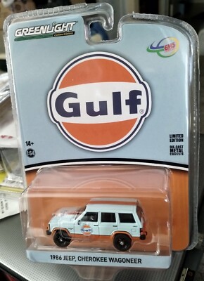 GREENLIGHT INDONESIA EXCLUSIVE GULF 1986 JEEP CHEROKEE WAGONEER | eBay