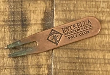 Golf Divot Brass Puller Estrella Mountain Ranch Golf Club Vintage Collectible