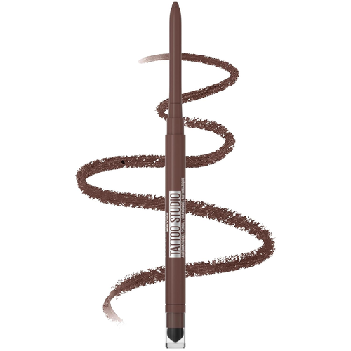 Maybelline Tattoo Studio Automatic Gel Pencil Waterproof Eyeliner, Blendable, Sm