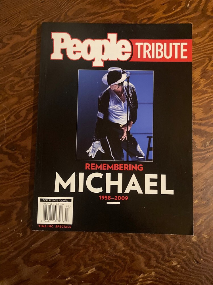 People Tribute Magazine. Remembering Michael. 1958-2009. Michael Jackson