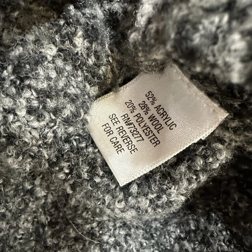 Cárdigan Croft & Barrow Botón Manga Larga Mujer XL Gris Lana Foto 4 de 4