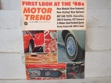 MOTOR TREND Jul 1967; 2 CHEVELLES, 396 EL CAMINO, 427 CAMARO, FIREBIRD SPRINT