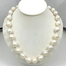 11  14mm Baroque Pearl Necklace with Spring Clasp   18  