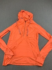 Tangerine Athletic Jacket Full Zip Womens Size Small Orange Stretch Jogging Yoga