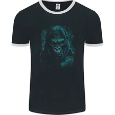 A Mean Gorilla Dark Style Mens Ringer T-Shirt FotL