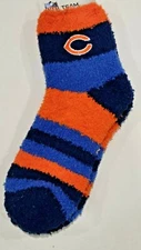 NFL Chicago Bears Fuzzy Soft Socks, New (Rainbow)