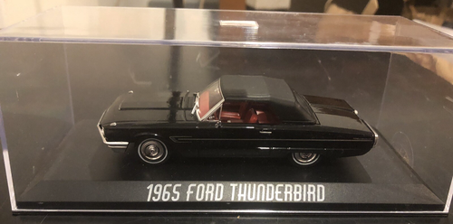 Greenlight 1965 Ford Thunderbird Black Diecast Model Car - Scale 1:43