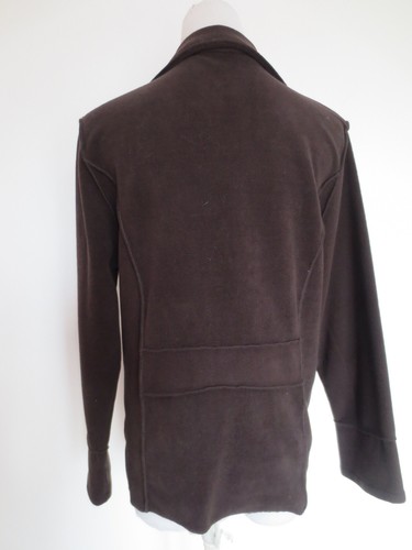 PASSPORT Fleecejacke Blazer Fleece Jacke 38/40 dunkel braun 7/8 Ärmel /Bu - Bild 4 von 5