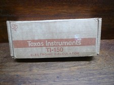 TI-150 ULTRA RARE VINTAGE CALCULATOR BOX