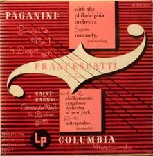 LP ZINO FRANCESCATTI, P Paganini Concerto N WL5037 COLUMBIA JAPAN