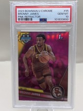 2023 BOWMAN U CHROME BRONNY JAMES PINK GEM MINT PSA 10 