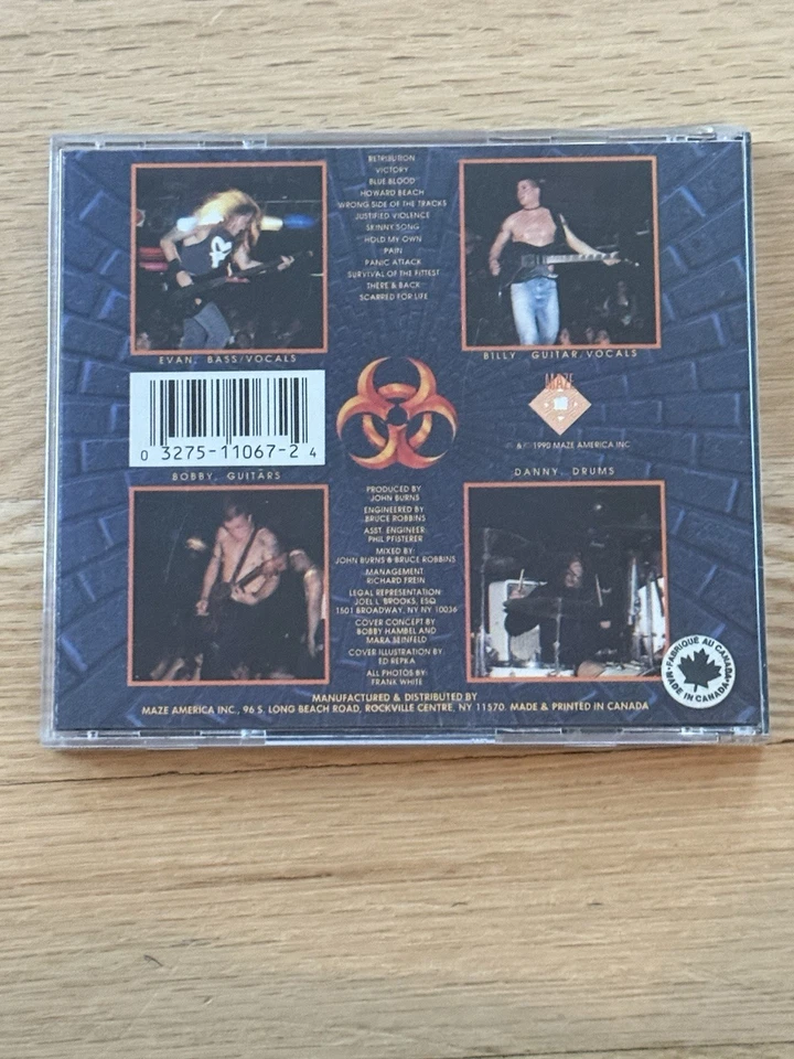 Biohazard Self Titled CD Maze Records MCD 1067 Foto 2 de 3