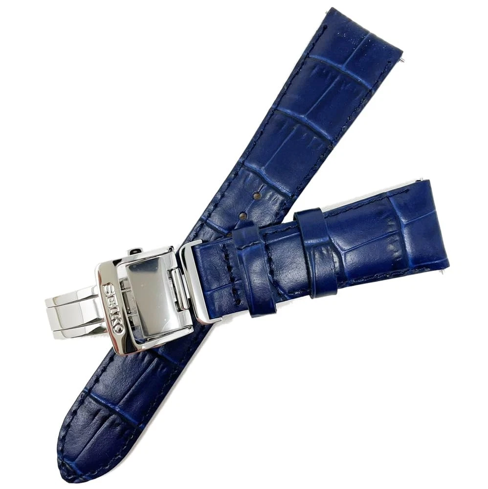 Seiko Leather Blue Wristwatch Bands for sale | eBay