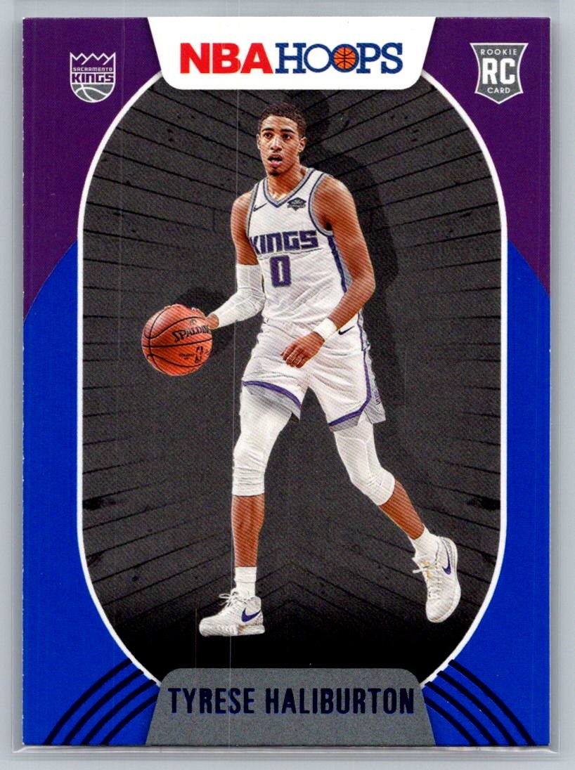 2020-21 Hoops Tyrese Haliburton Blue RC #238 Rookie