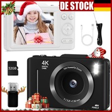 48MP Digitalkamera HD 4K Fotokamera Kompakt 16X Digitalzoom mit 32GB Karte DE