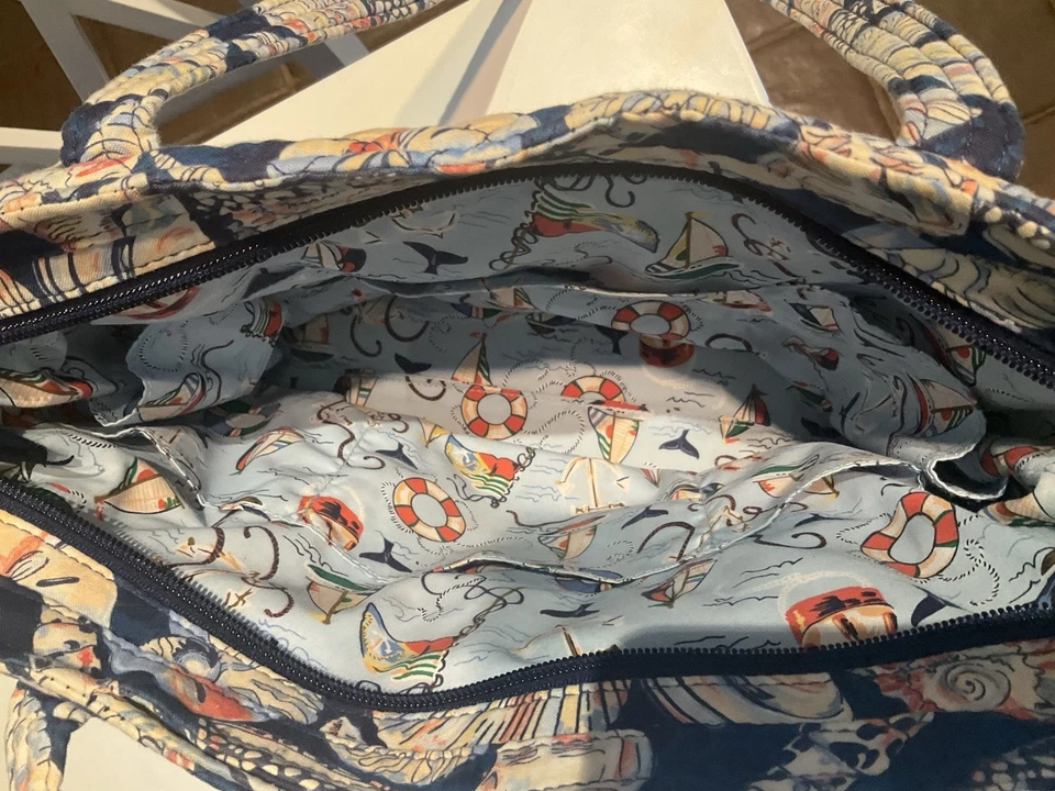 Vera Bradley Large Vera Tote Morning Shells  - Image 3 of 4