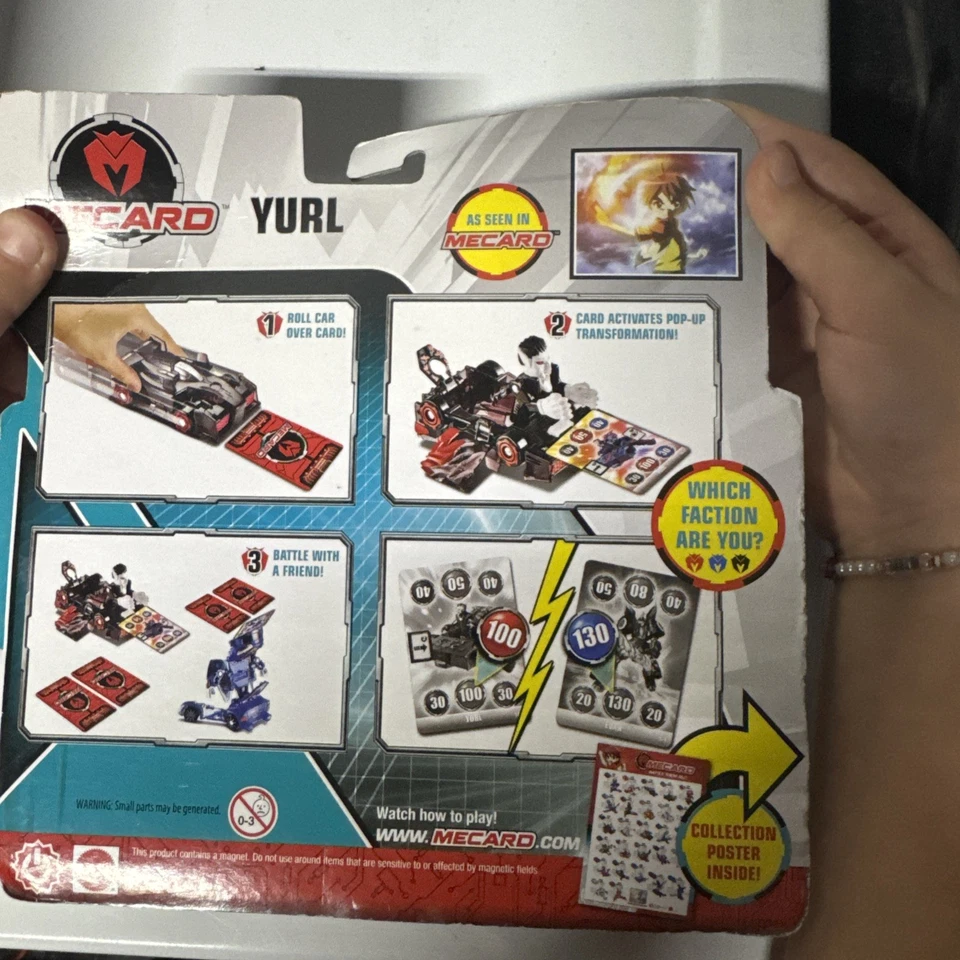 Mecard Deluxe YURL Mecardimal Transforming Robot Toy Car Mattel Action Figure - Image 3 of 3