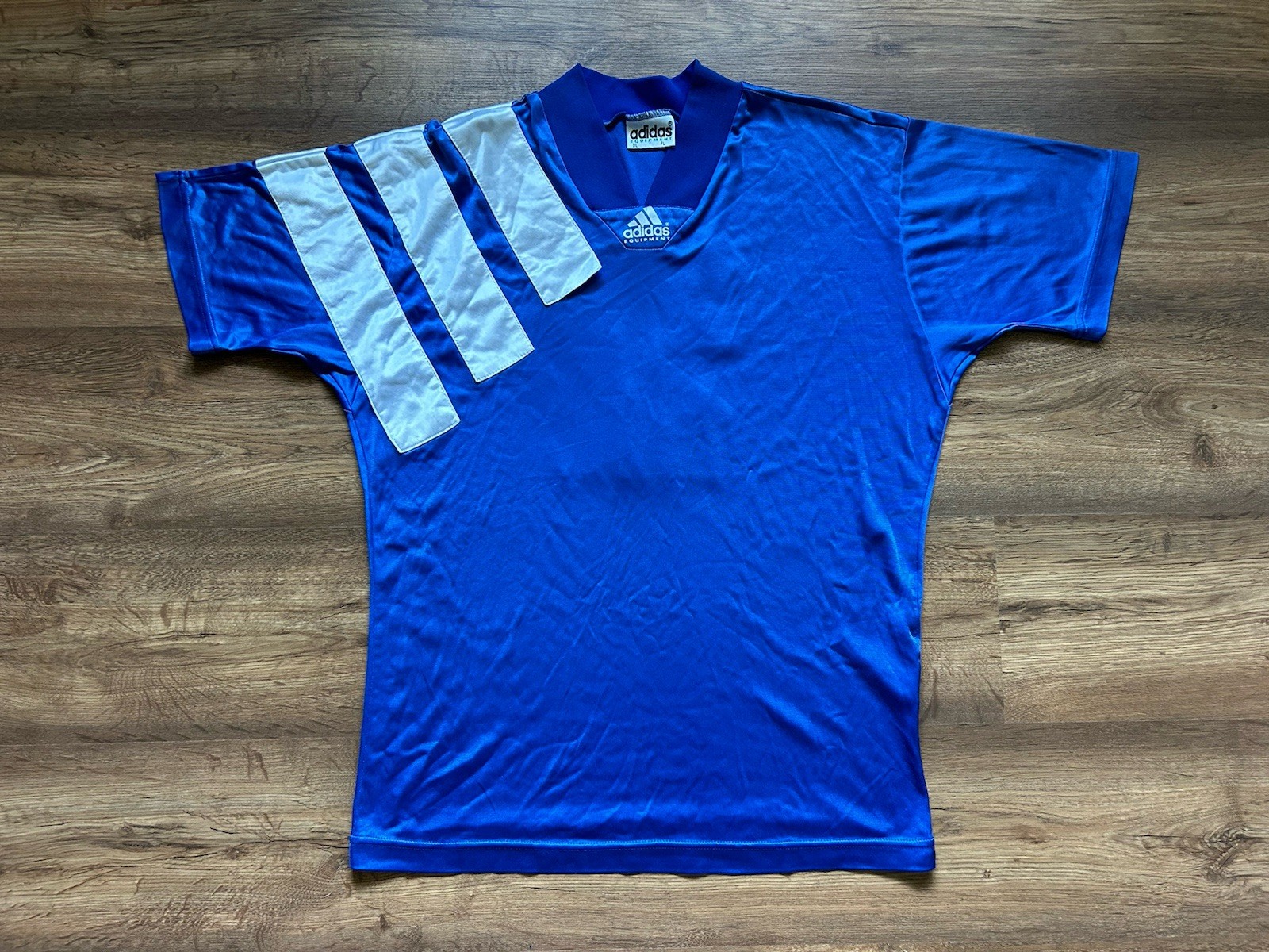 VINTAGE ADIDAS EQUIPMENT FOOTBALL SOCCER SHIRT JERSEY MADE IN MOROCCO #2