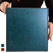 Totocan Photo Album Self Adhesive Magnetic Pages, Large DIY Picture Album, 40 Pa