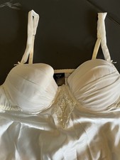 Vntg White lace babydoll lingerie dress