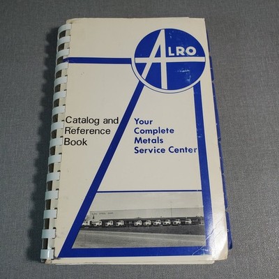 Alro Metals Service Center Catalog Reference Book Industrial Supply
