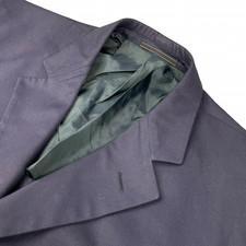 Ermengildo Zegna Men's Soft 3-Button Chino Blazer Navy Blue   40R US