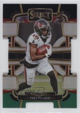 2023 Panini Select Concourse Black & Green Prizm Die-Cut Trey Palmer #94 5xl