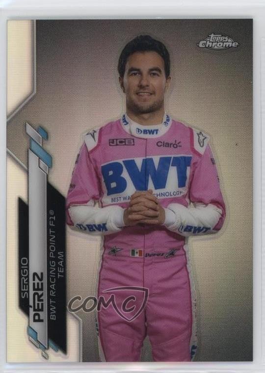 2020 Topps Chrome Formula 1 F1 Racers Refractor Sergio Perez #13 0v2h