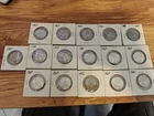 16 Washington Silver Quarters Lot - 90% US Junk Silver - Estate Find - 1940s-64