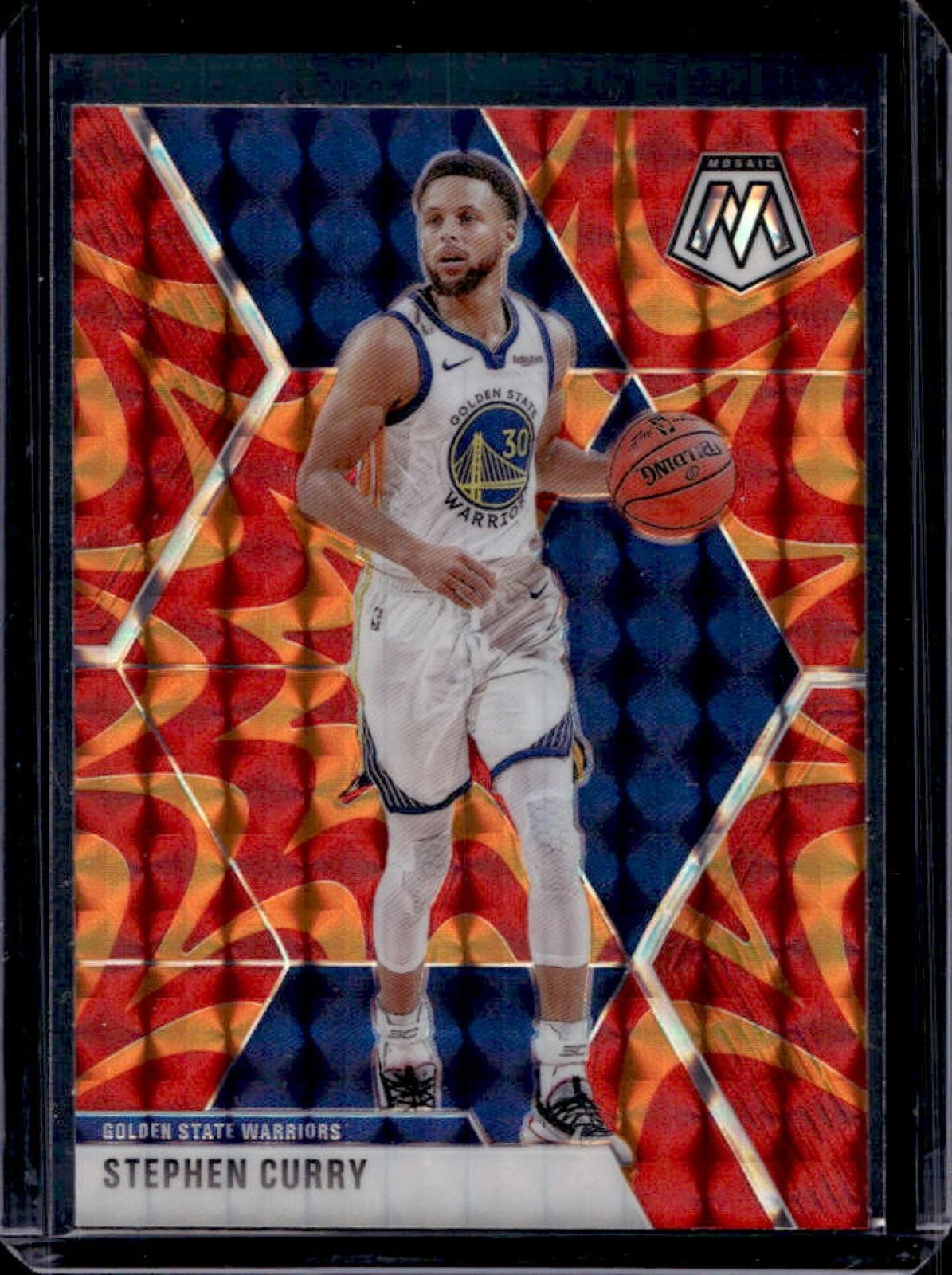 2019-20 Mosaic Stephen Curry Reactive Orange #70 Warriors
