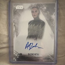 Topps Star Wars Stellar Signatures Bazine Netal Anna Brewster Autograph