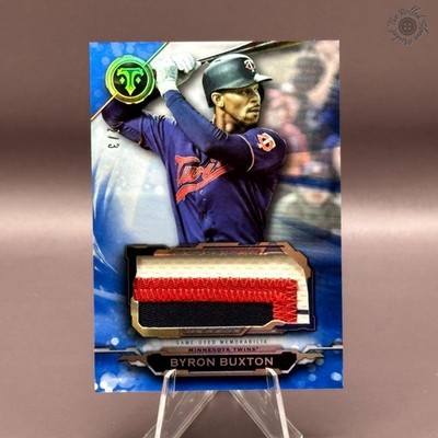 2019 Topps Triple Threads Blue Single Jumbo Relics Byron Buxton /3 - SJR-BB3