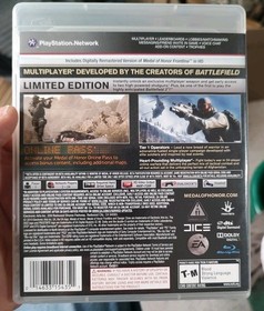 Sony PS3 Medal Of Honor Limited Edition CIB Tested N-Mint Disc