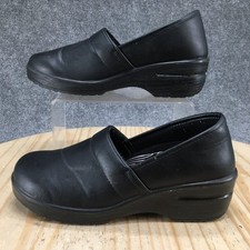 Easy Works By Easy Street Shoes Womens 7.5 M Lyndee Slip Resistant Clogs Black