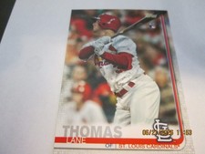 LANE THOMAS CARDINALS 2019 TOPPS UPDATE SERIES  ROOKIE CARD #US227. rookie card picture