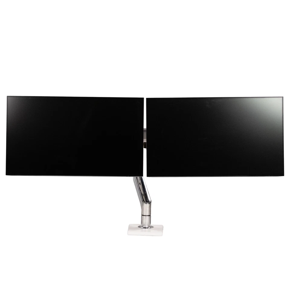 Monitor doble HP Z24f G3 24" IPS y soporte de abrazadera giratoria de velocidad humana ajustable Foto 2 de 4