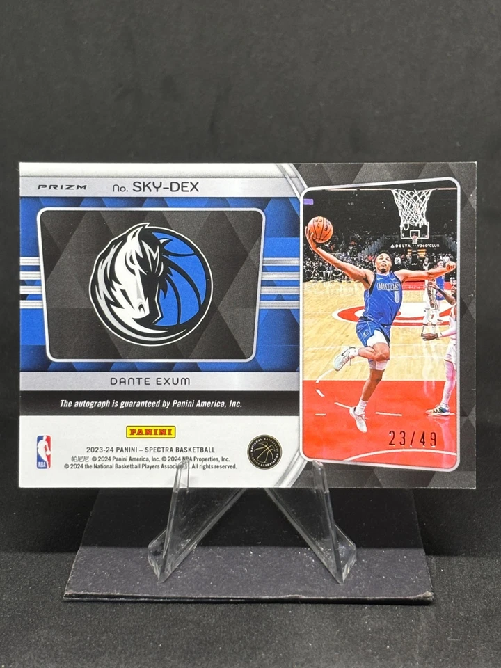 Dante Exum 2023-24 Spectra Sky High Signatures Astral Prizm /49 #SKY-DEX - Image 2 of 2
