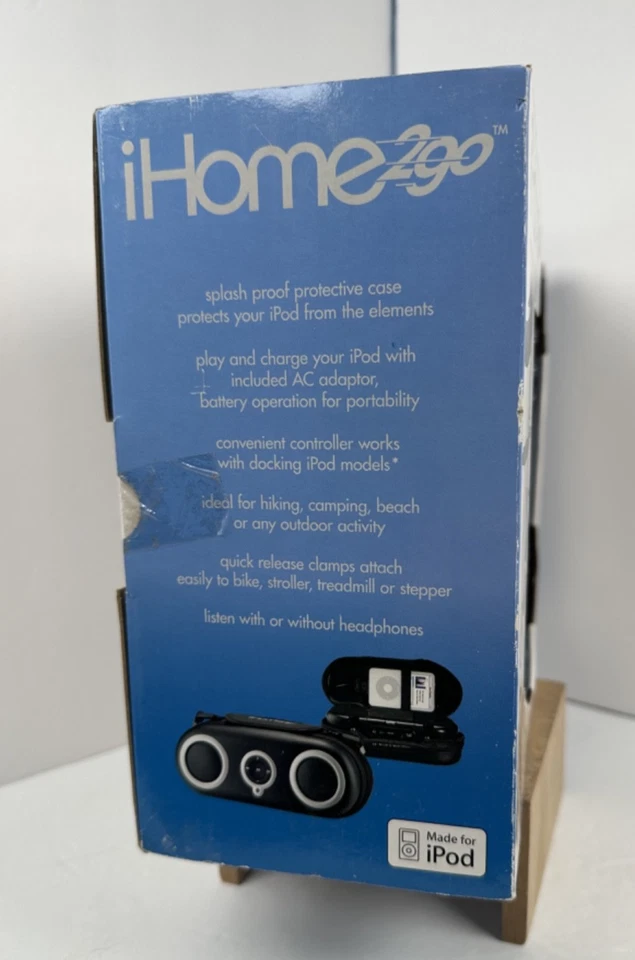 iHome 2go Portable Speaker System for iPod - Model iH19B, New in Open Box! - Image 4 of 4