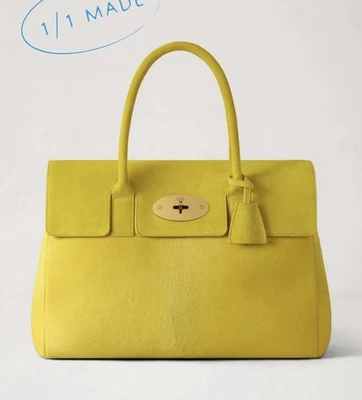 Mulberry 1/1 Bayswater Limited Edition 55th Anniversary Yellow Haircalf - Image 1 of 4