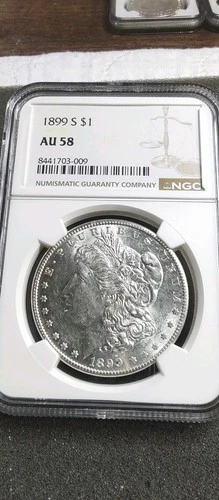 1899-S Morgan Silver Dollar NGC AU58