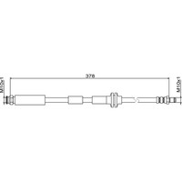 Metzger 4111800 Bremsschlauch FüR Fiat Lancia Panda VAN 500 Ypsilon 312 319 519