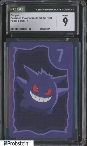 2022 Pokemon Playing Cards Korean Paper Safari - 7 Gengar CGC 9 MINT