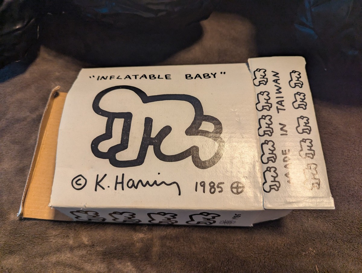 1985 Keith Haring POP ART Large Inflatable Baby in original